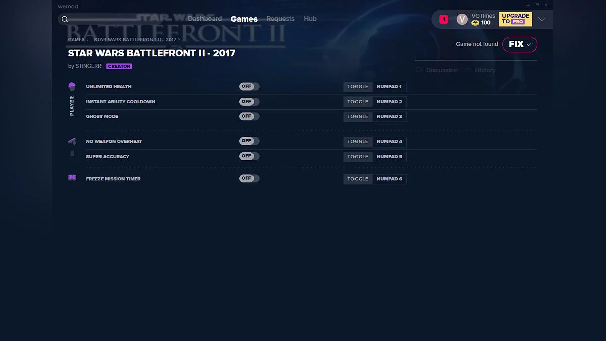 Star Wars: Battlefront 2 — Трейнер (+6) от 17.02.2020 [WeMod]