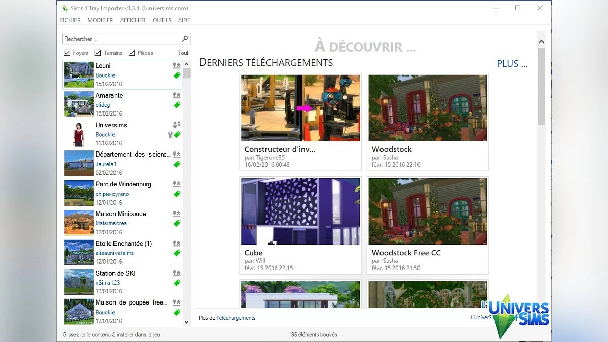 The Sims 4 — Sims 4 Tray Importer 1.10.2.2 - Импорт содержимого из вашей библиотеки