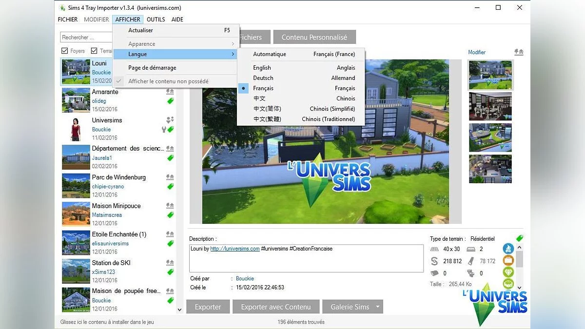 The Sims 4 — Sims 4 Tray Importer 1.10.2.2 - Импорт содержимого из вашей библиотеки