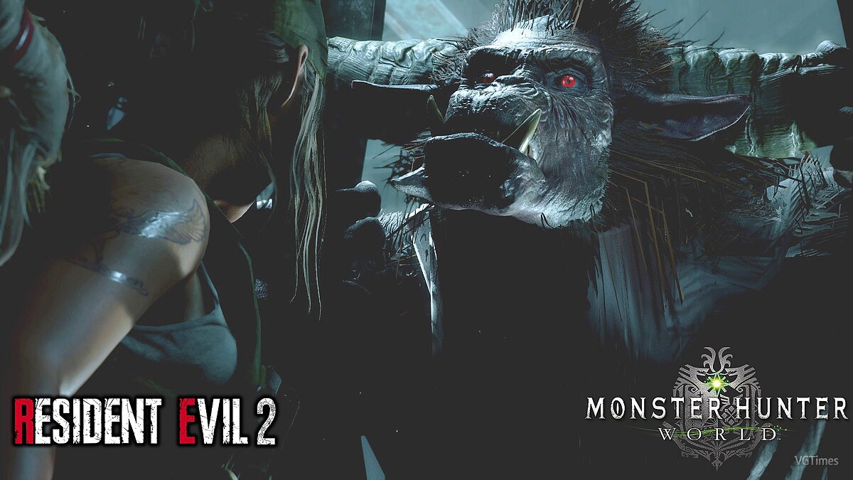 Resident Evil 2 — Монстр из Monster Hunter World: Iceborne