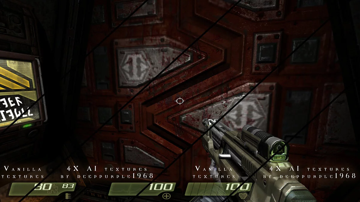 Quake 4 — Увеличенные текстуры в четыре раза