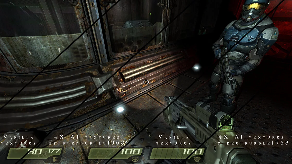 Quake 4 — Увеличенные текстуры в четыре раза