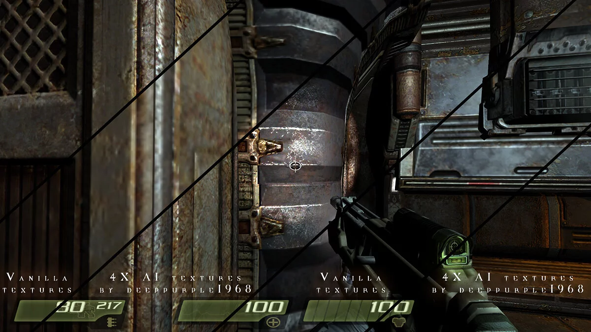 Quake 4 — Увеличенные текстуры в четыре раза