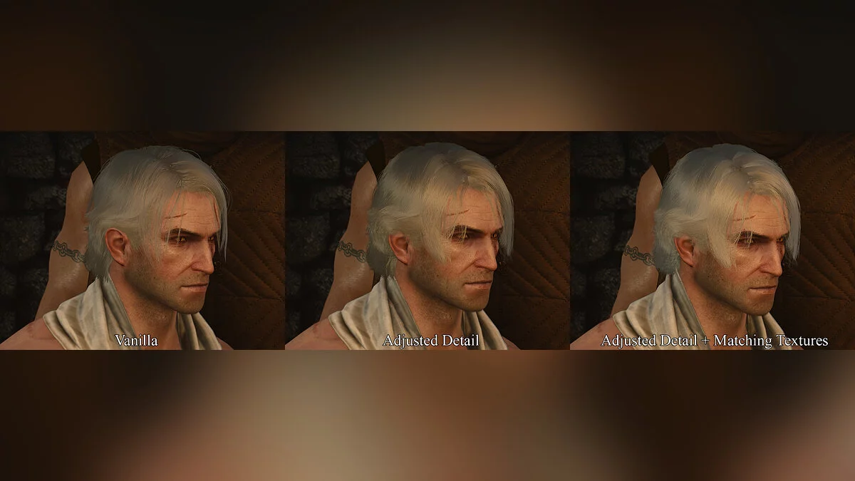 The Witcher 3: Wild Hunt — Более реалистичные волосы и борода