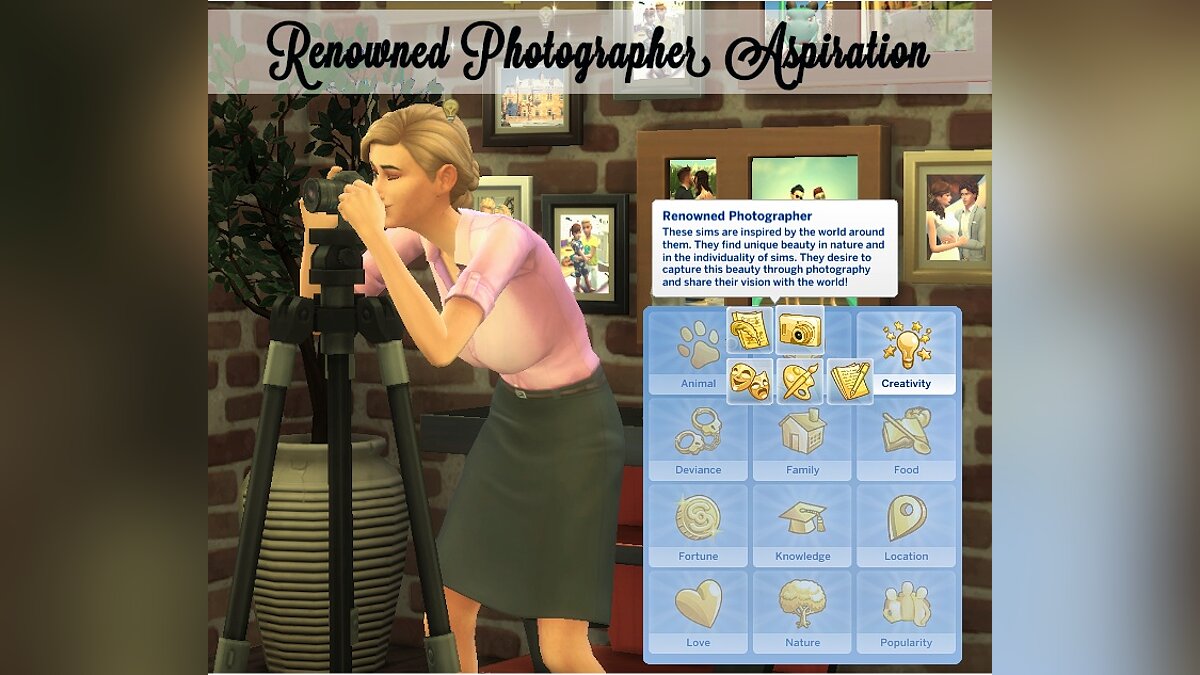 The Sims 4 — Жизненная цель - Известный фотограф (17.02.2020)