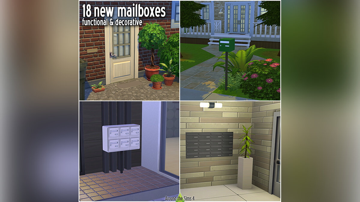 The Sims 4 — Функциональные и декоративные почтовые ящики