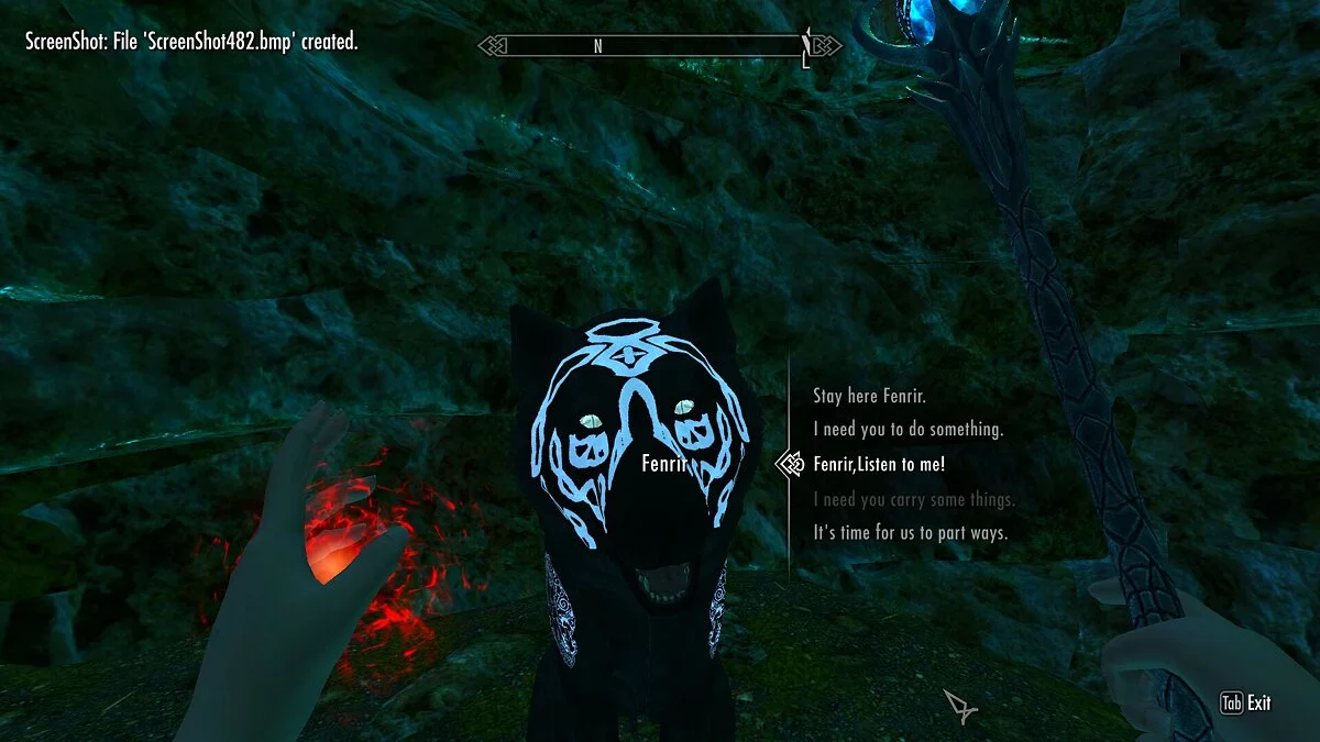 The Elder Scrolls 5: Skyrim Legendary Edition — Фенрир Морозный Волк