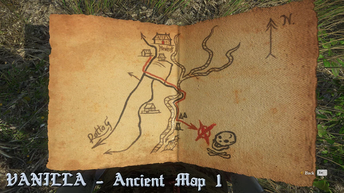 Kingdom Come: Deliverance - Royal Edition — Карты сокровищ Богемии нарисованные вручную