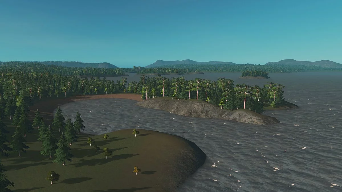 Cities: Skylines — Карта глубокий ахипелаг