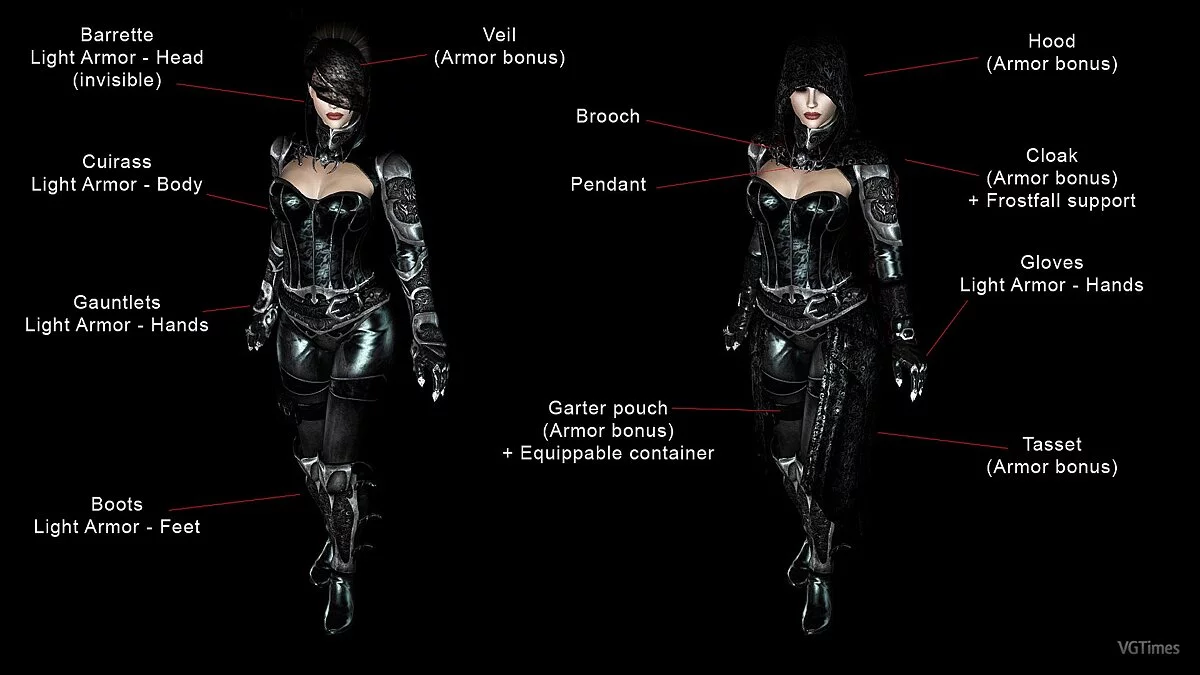 The Elder Scrolls 5: Skyrim — Готическая броня вампира