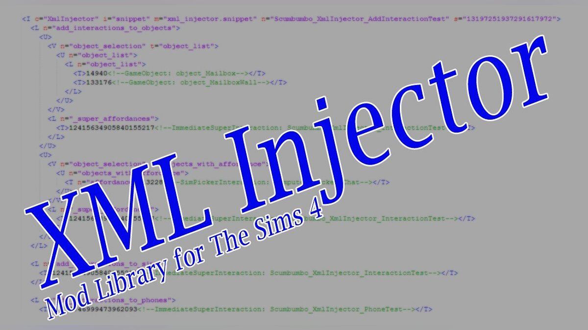 The Sims 4 — Xml Injector v3