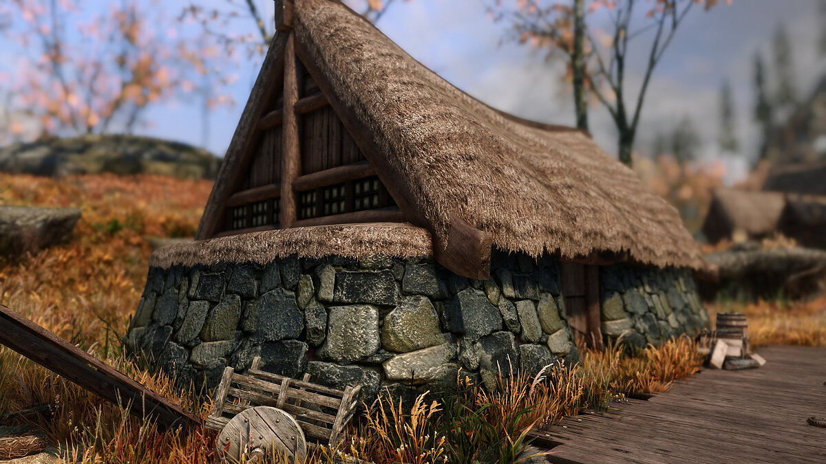 Elder Scrolls 5: Skyrim Special Edition — Фермерские дома и деревни в 4K и 2K