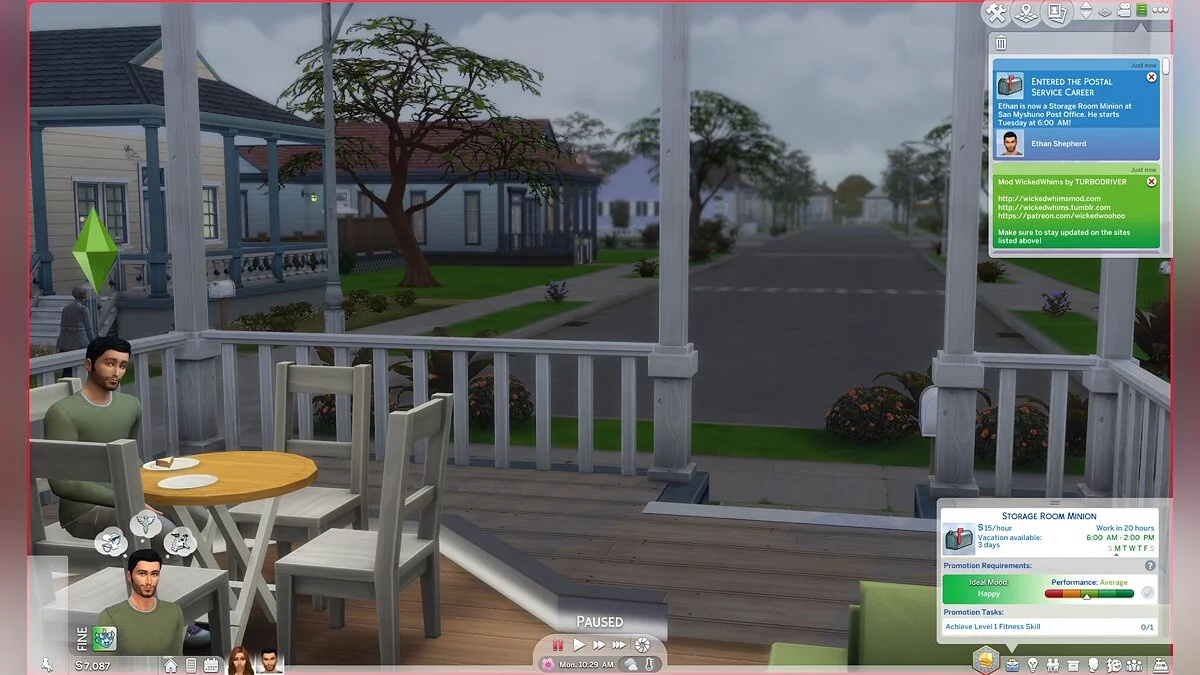 The Sims 4 — Карьера почтальона (16.03.2020)