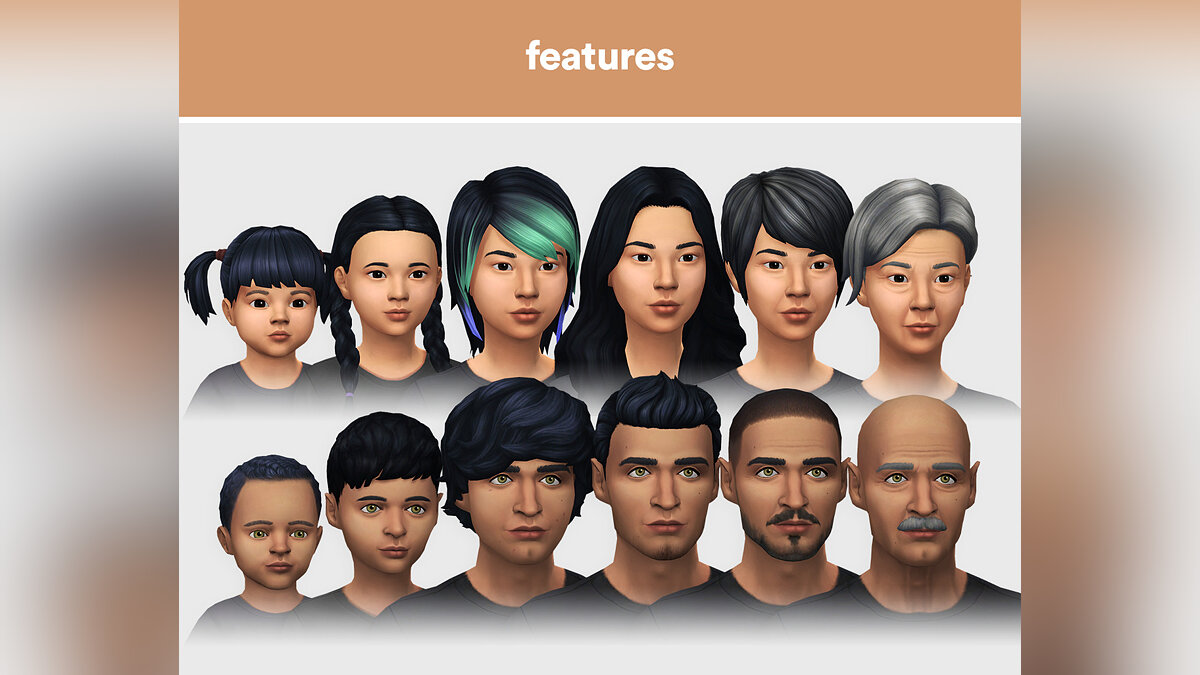 The Sims 4 — Новая кожа для всех возрастов, полов и типов телосложения