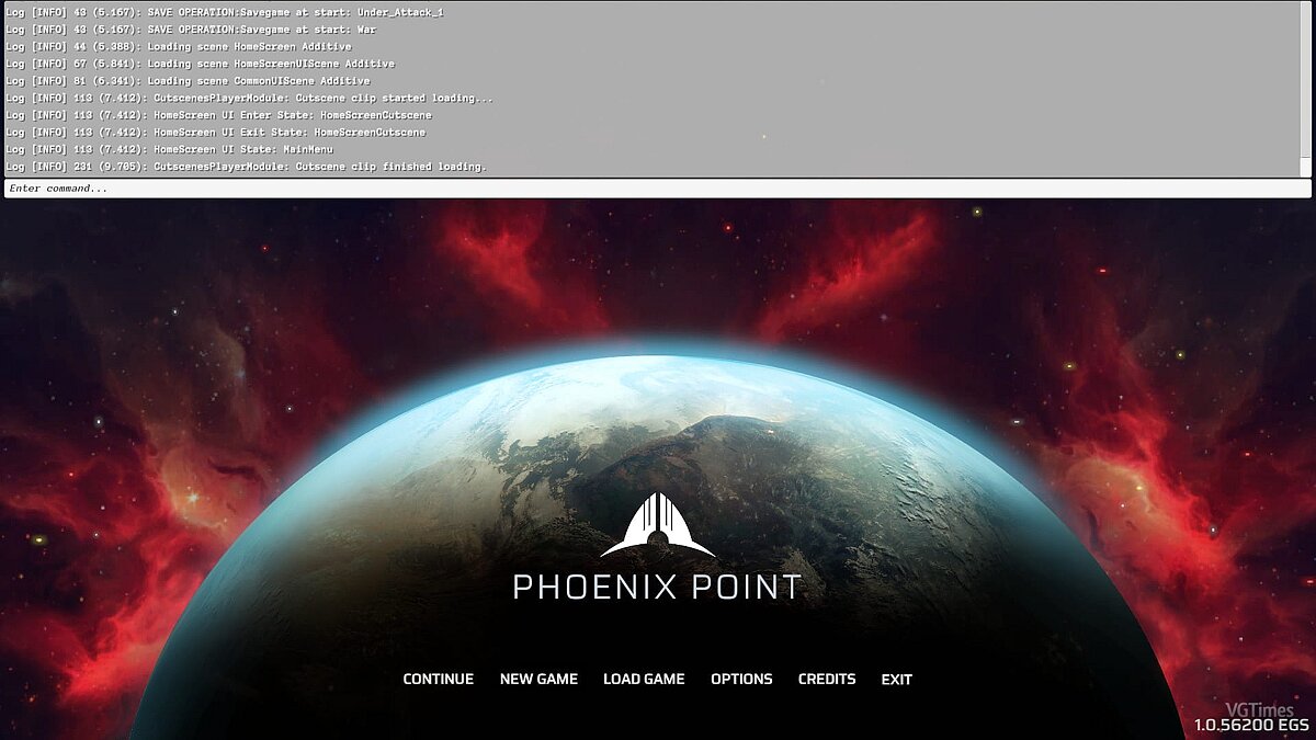 Phoenix Point — Консоль отладки