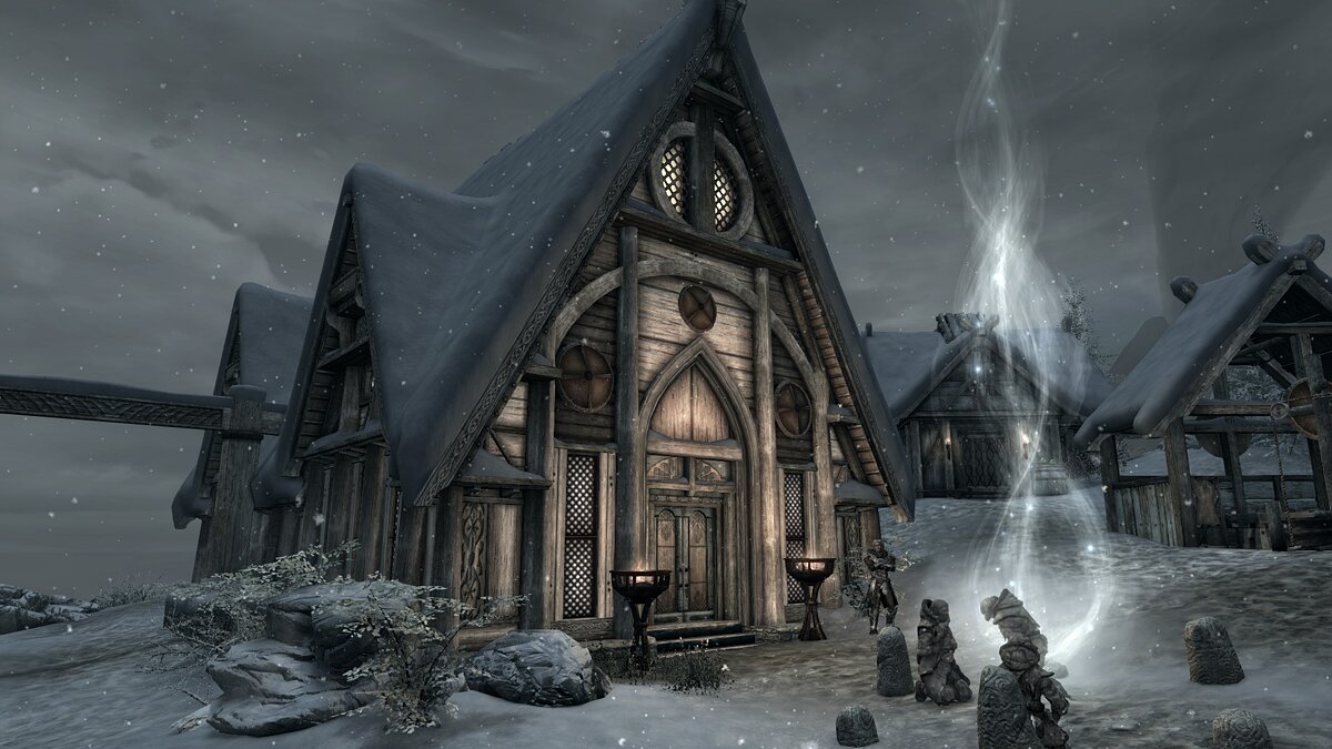 Elder Scrolls 5: Skyrim Special Edition — Улучшенная деревня Скаал