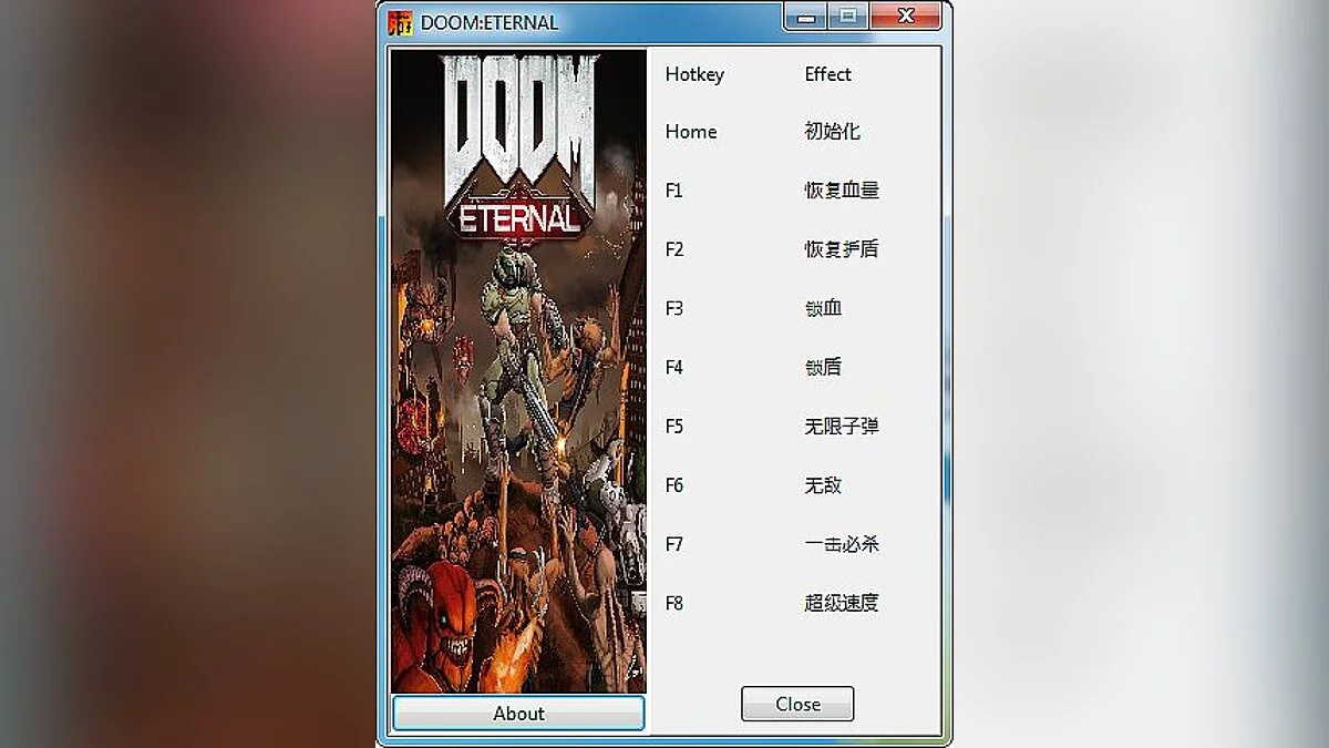 Doom Eternal — Трейнер (+8) [1.0]