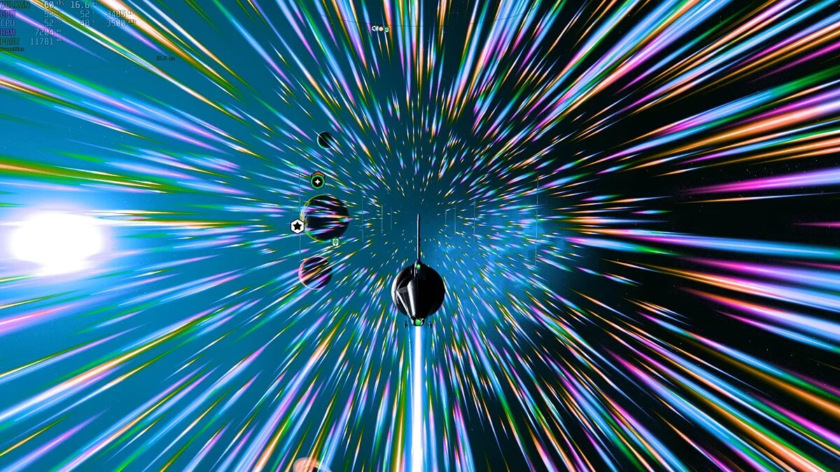 No Man&#039;s Sky — Реалистичные световые полосы при ускорении