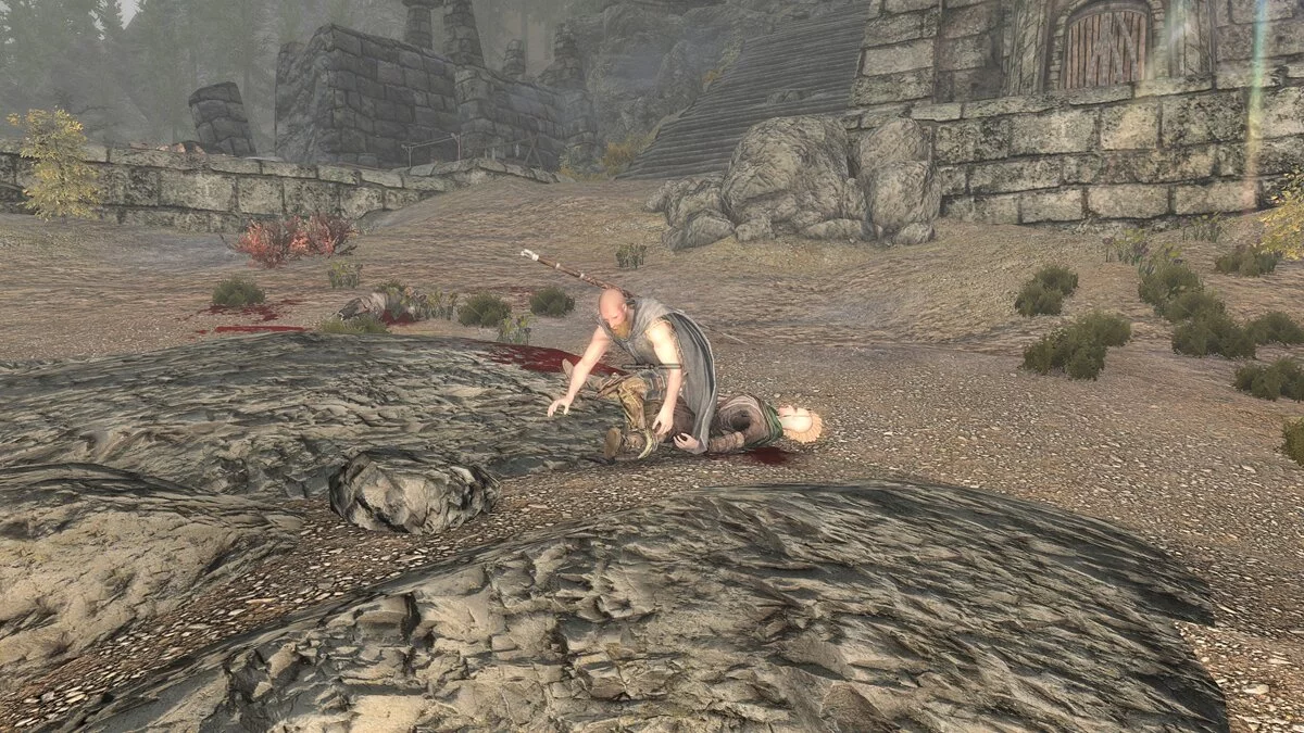 Elder Scrolls 5: Skyrim Special Edition — Бандиты грабят мертвых