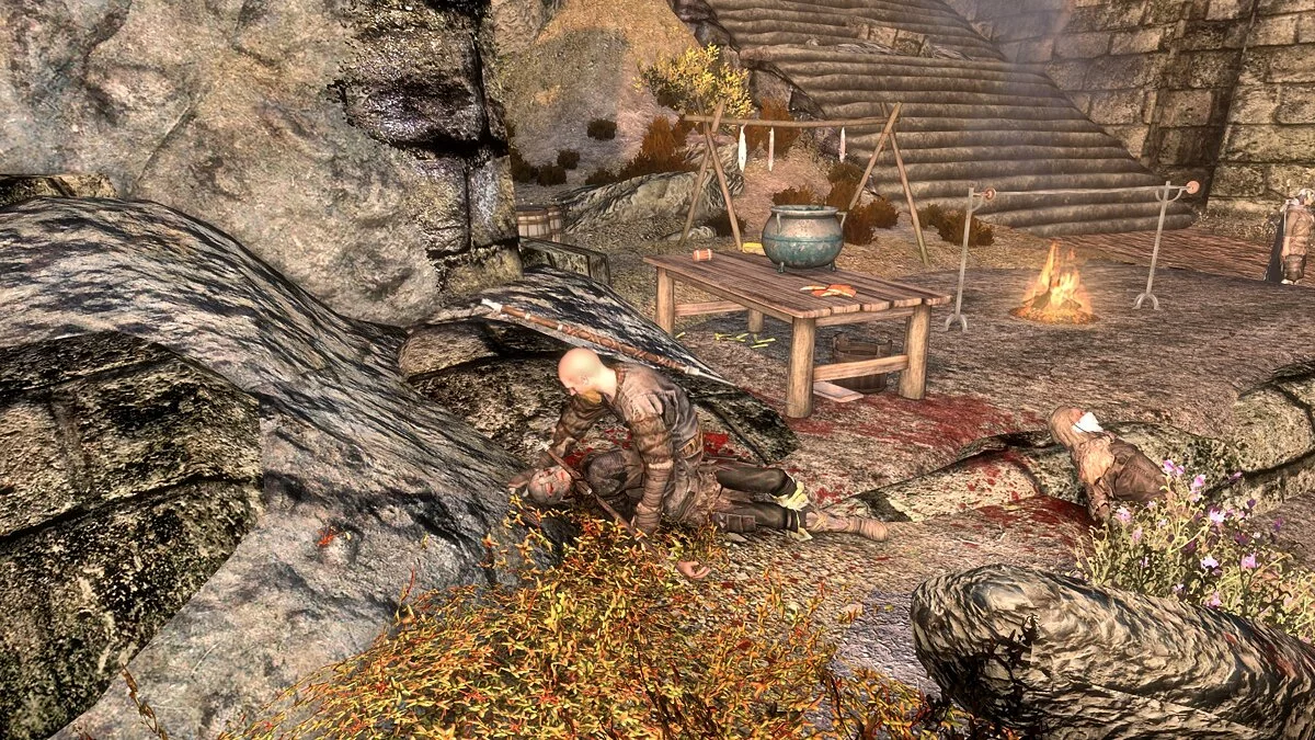 Elder Scrolls 5: Skyrim Special Edition — Бандиты грабят мертвых