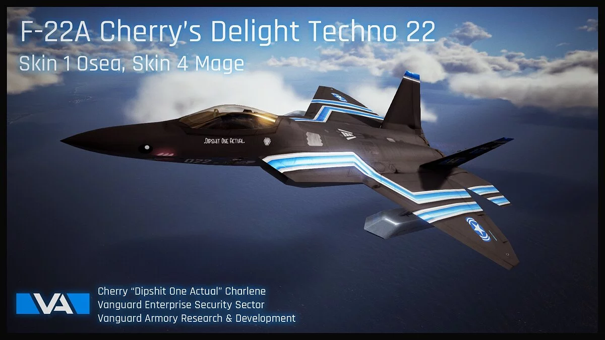 Ace Combat 7: Skies Unknown — Раскраска самолета в стиле аниме "Цветущая вишня"