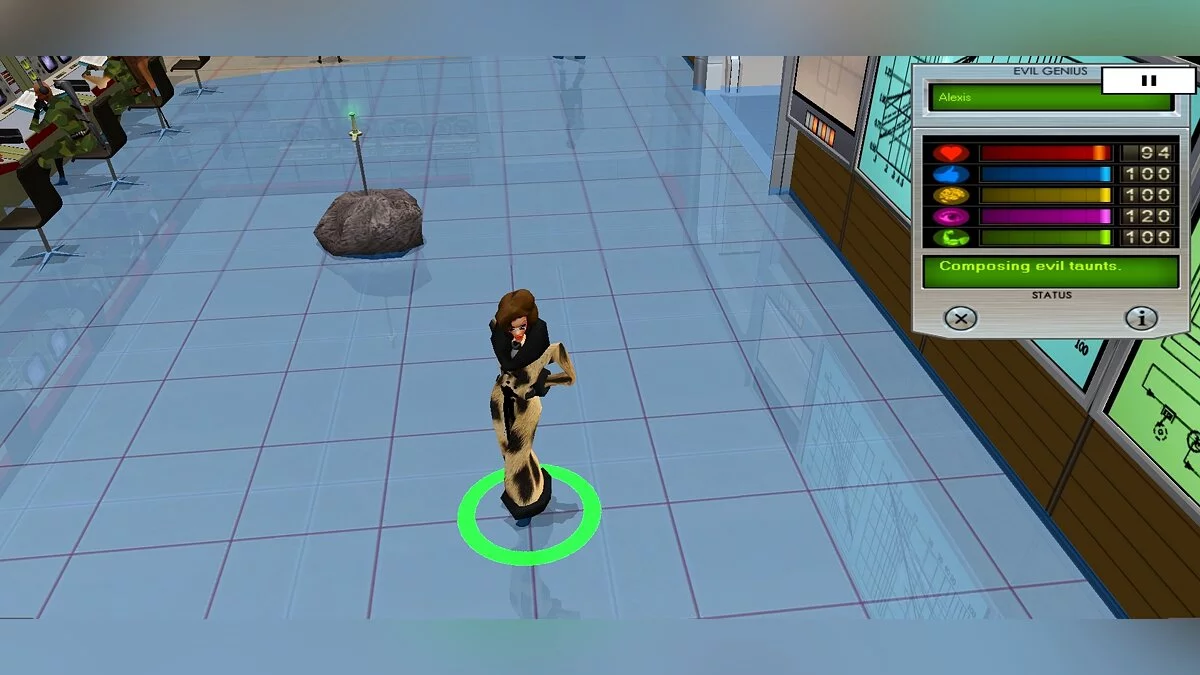 Evil Genius — Леопардовое пальто для Алексис