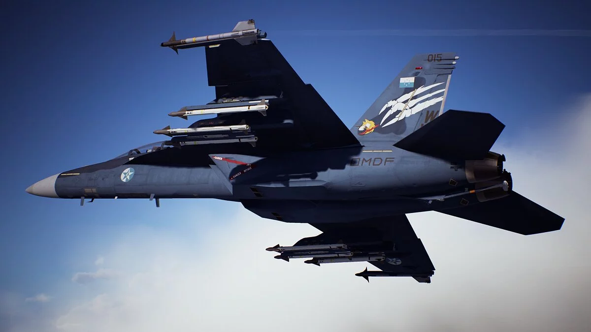 Ace Combat 7: Skies Unknown — Раскраска для FA-18F - "Синий камуфляж"