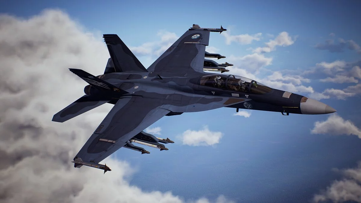 Ace Combat 7: Skies Unknown — Раскраска для FA-18F - "Синий камуфляж"