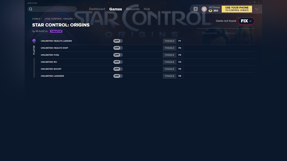 Star Control: Origins — Трейнер (+6) от 24.03.2020 [WeMod]
