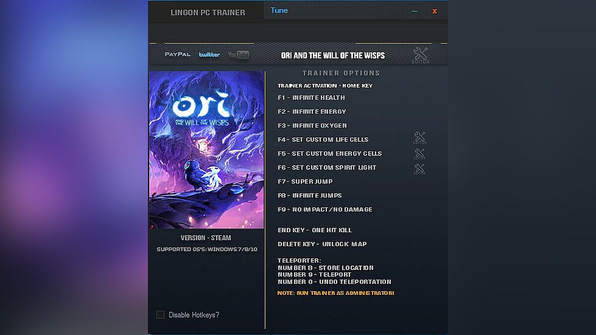 Ori and the Will of the Wisps — Трейнер (+13) [1.0]