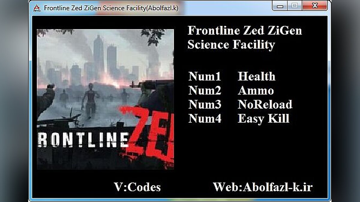 Frontline Zed — Трейнер (+4) [1.3]