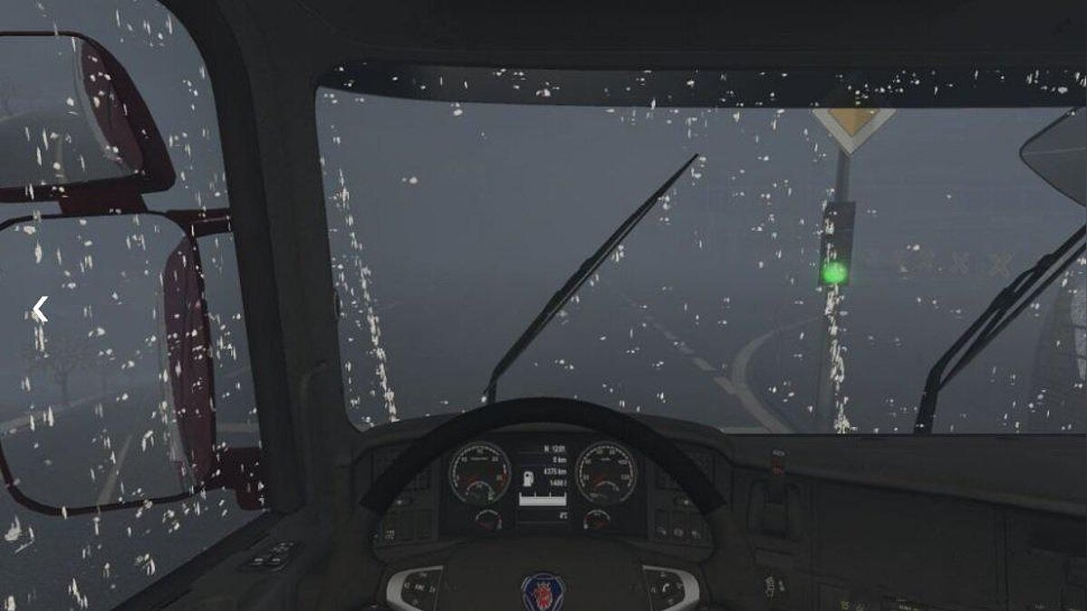 Euro Truck Simulator 2 — Реалистичный снегопад v1.0