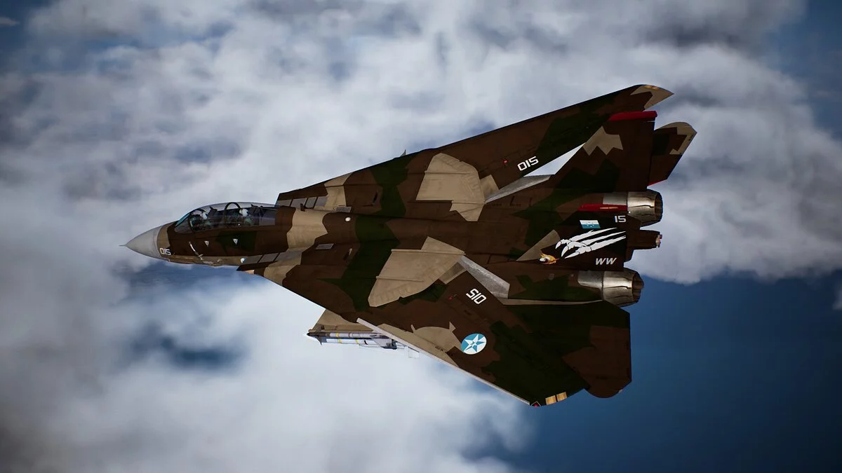 Ace Combat 7: Skies Unknown — Коричневый камуфляж для F-14D