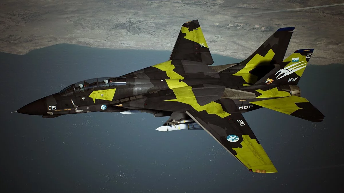 Ace Combat 7: Skies Unknown — Желтый камуфляж для F-14D