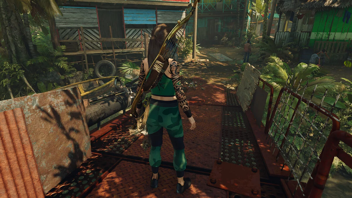 Shadow of the Tomb Raider — Зеленый костюм для фитнеса