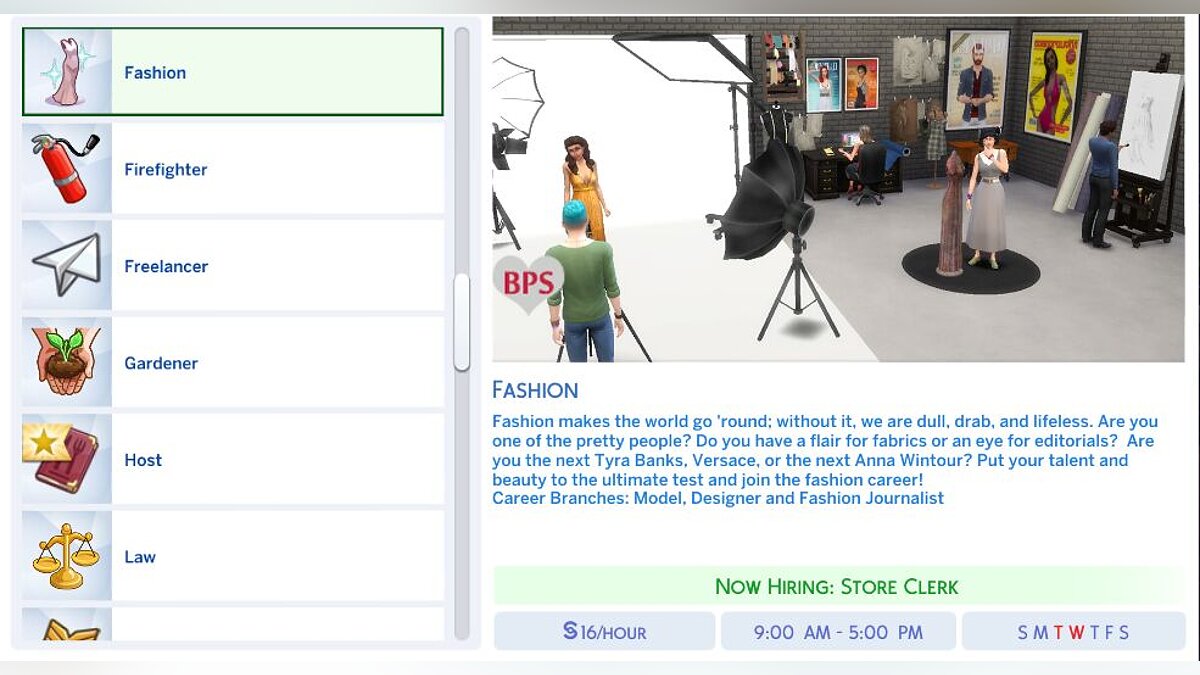 The Sims 4 — Карьера в индустрии моды