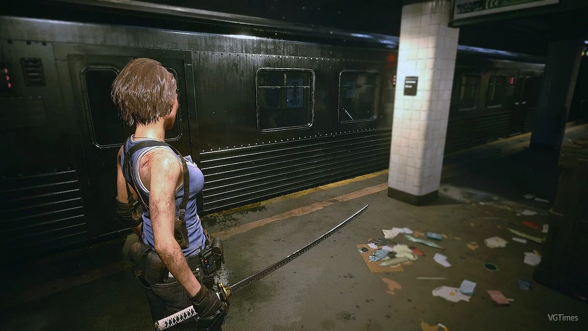 Resident Evil 3 — Костюм и катана в стиле Вергилия