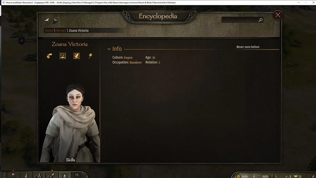 Mount & Blade 2: Bannerlord — Компаньон Виктория