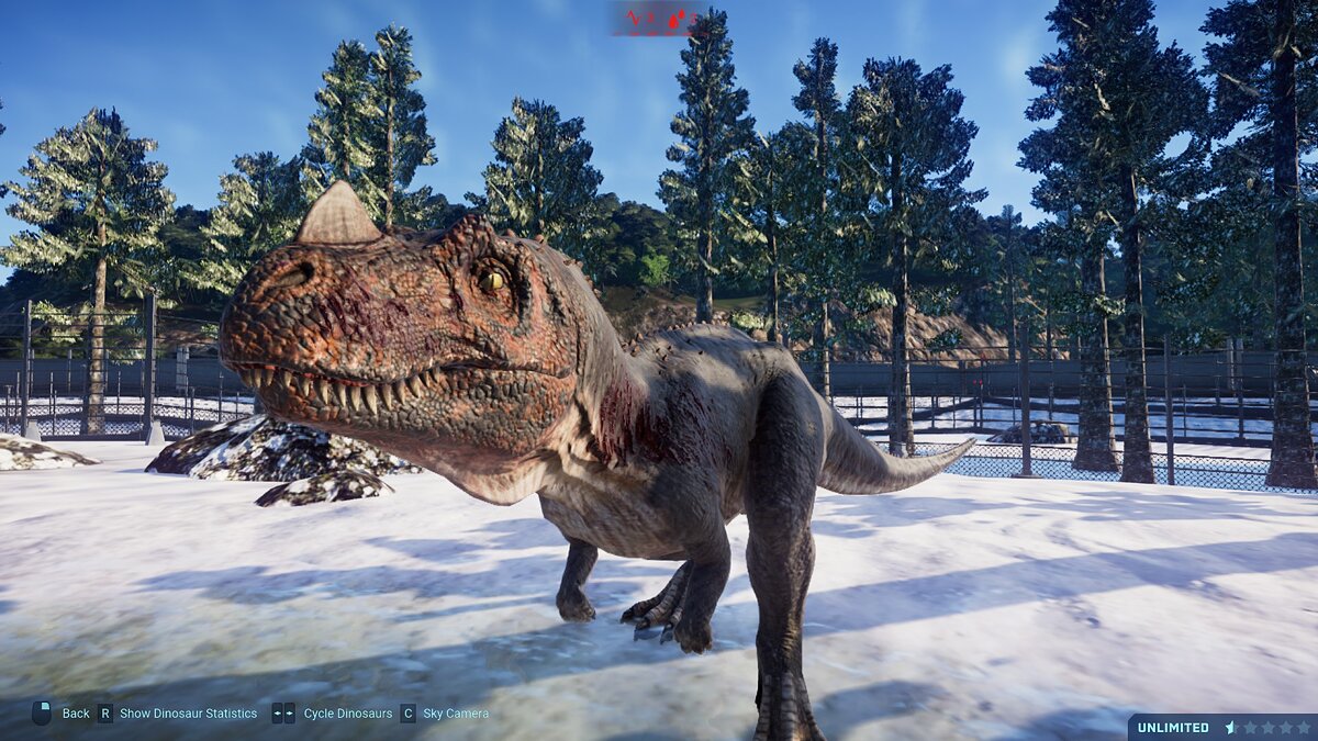 Jurassic World Evolution — Улучшенный цератозавр