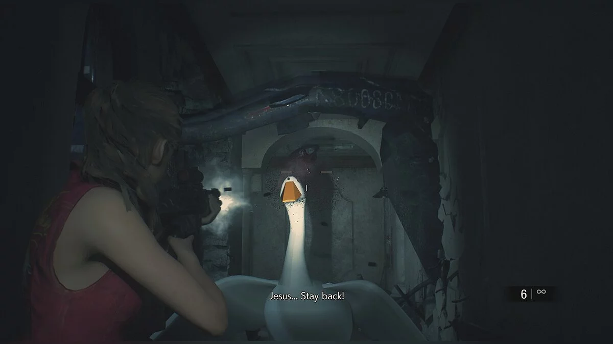Resident Evil 2 — Мистер Икс в виде Гуся
