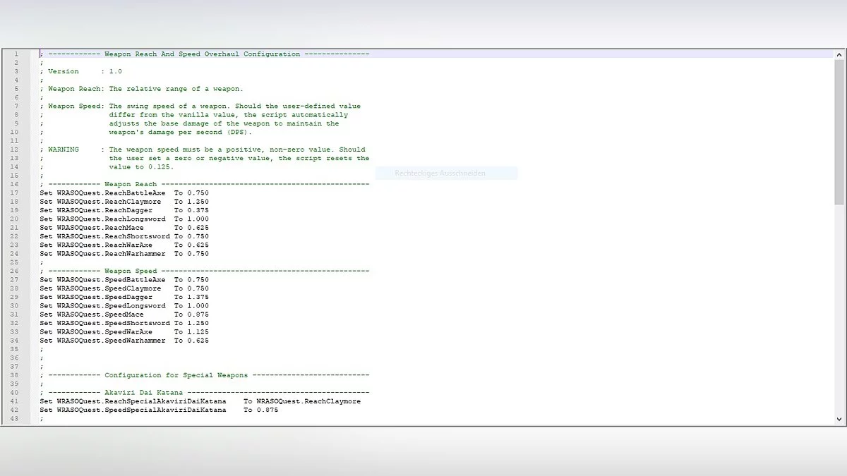 The Elder Scrolls 4: Oblivion — Изменение скорости и длины оружия