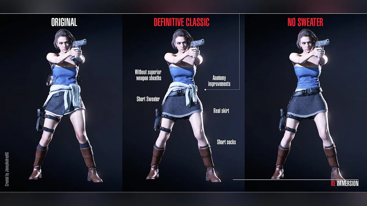 Resident Evil 3 — Классический костюм Джилл