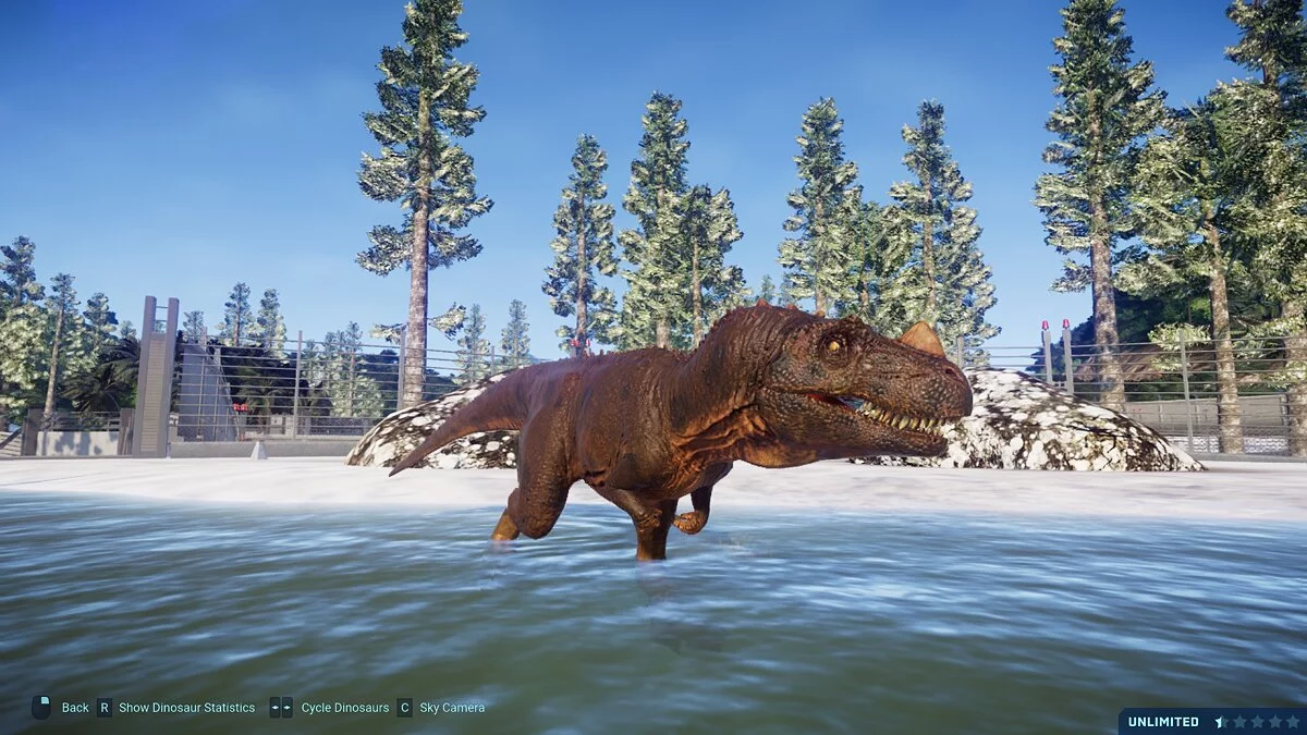 Jurassic World Evolution — Улучшенный цератозавр