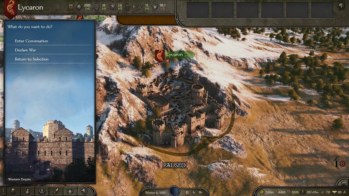 Mount & Blade 2: Bannerlord — Дипломатия