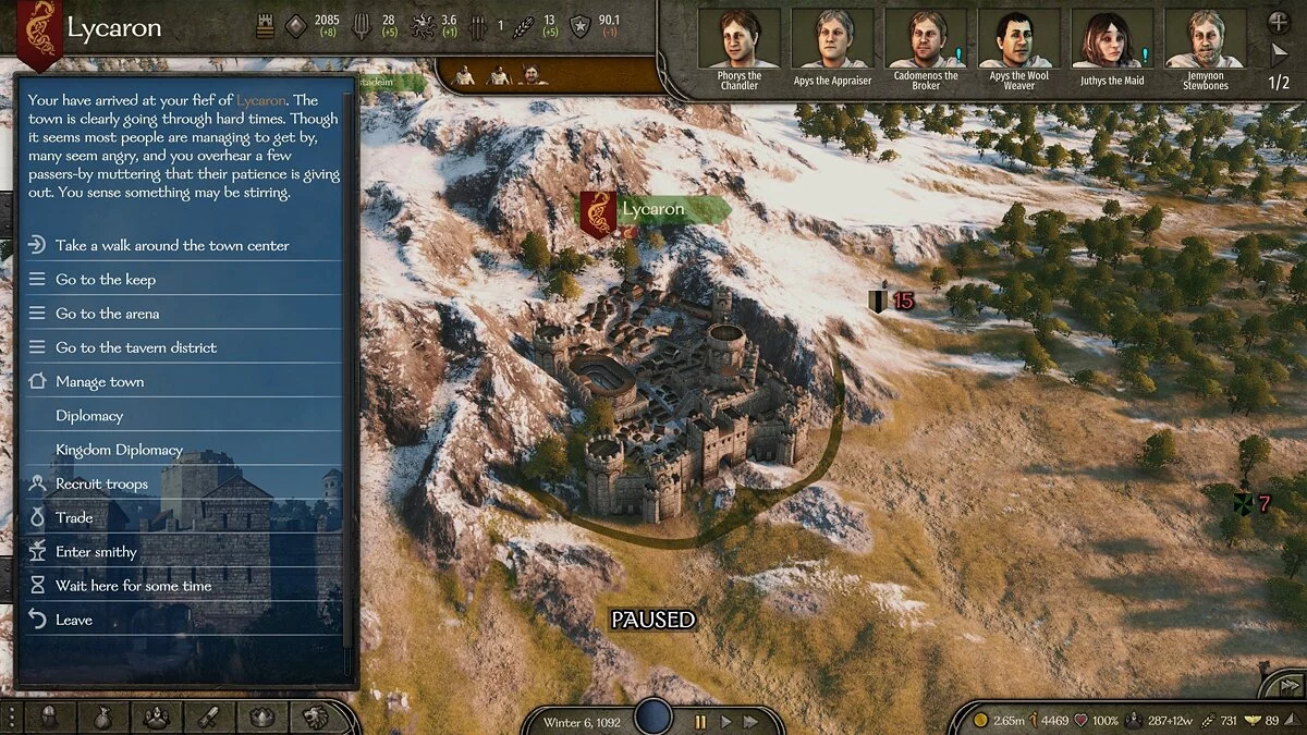 Mount & Blade 2: Bannerlord — Дипломатия