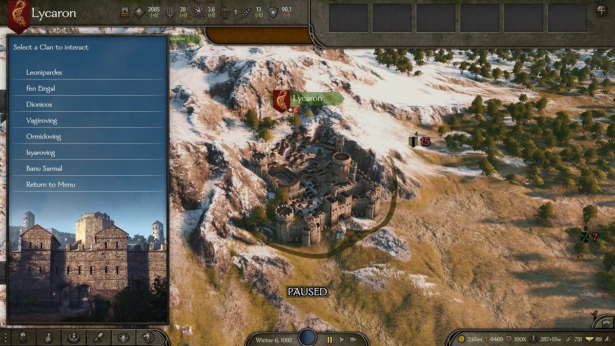 Mount & Blade 2: Bannerlord — Дипломатия