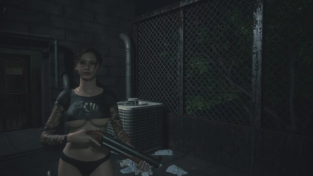 Resident Evil 2 — Замена одежды Клэр и добавление тату