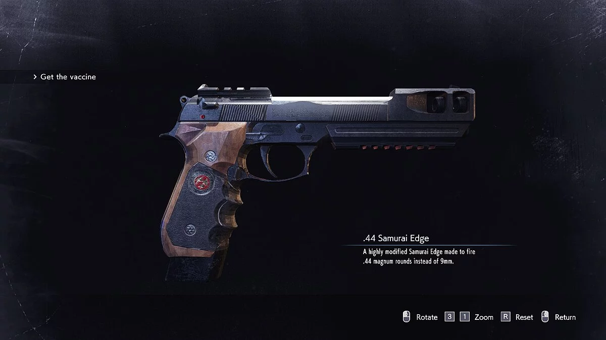 Resident Evil 3 — Пистолет Samurai Edge калибра 44