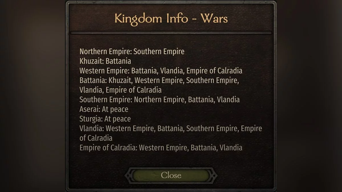 Mount & Blade 2: Bannerlord — Дополнительная информация о королевстве