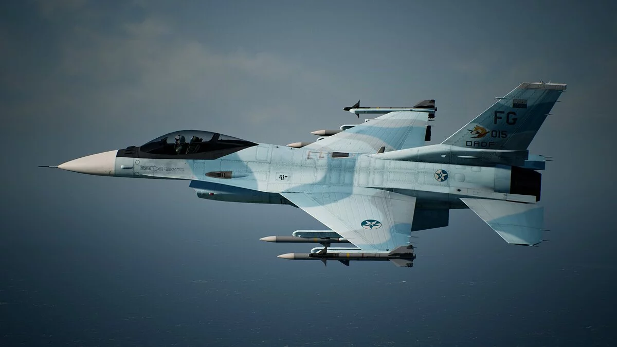 Ace Combat 7: Skies Unknown — Синий камуфляж для самолета A-16C-3